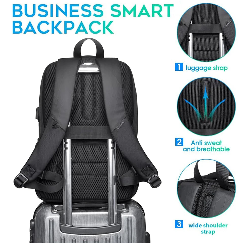 Laptop Backpack 15.6 Inch with USB Charging Port – Waterproof Travel Bag
