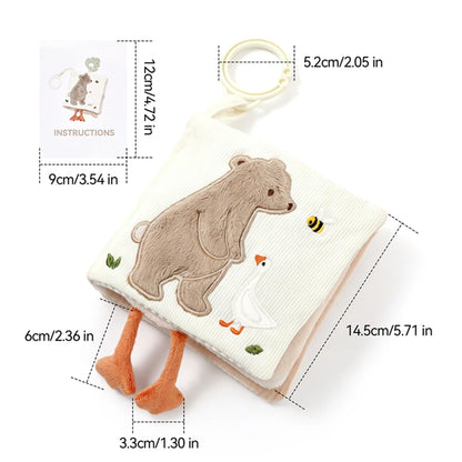 Montessori Baby Busy Box with Sensory Scarves & Cloth Toys