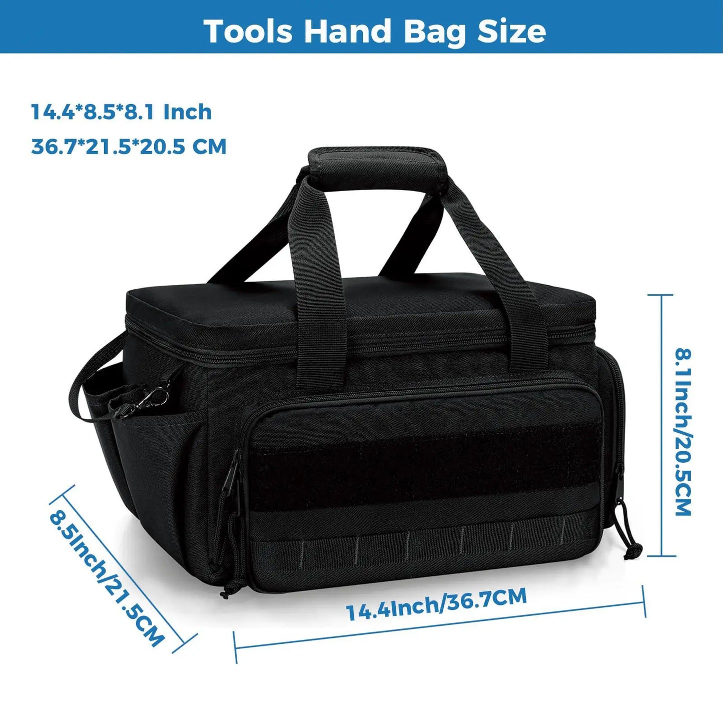 Heavy Duty Tactical Tool Bag – Multipurpose Work Organizer with Non-Slip Base