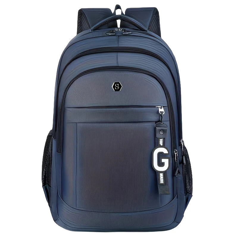 Oxford Laptop Backpack – Durable Multi-Zipper Work Bag for Men & Women