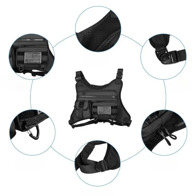 Running Chest Pack Vest Bag – Lightweight Outdoor Sport Harness