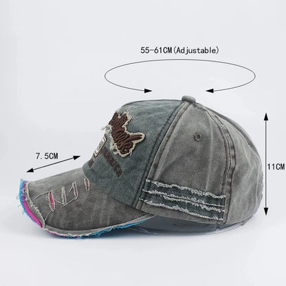 Vintage 1969 Embroidered Baseball Cap – Washed Cotton Snapback