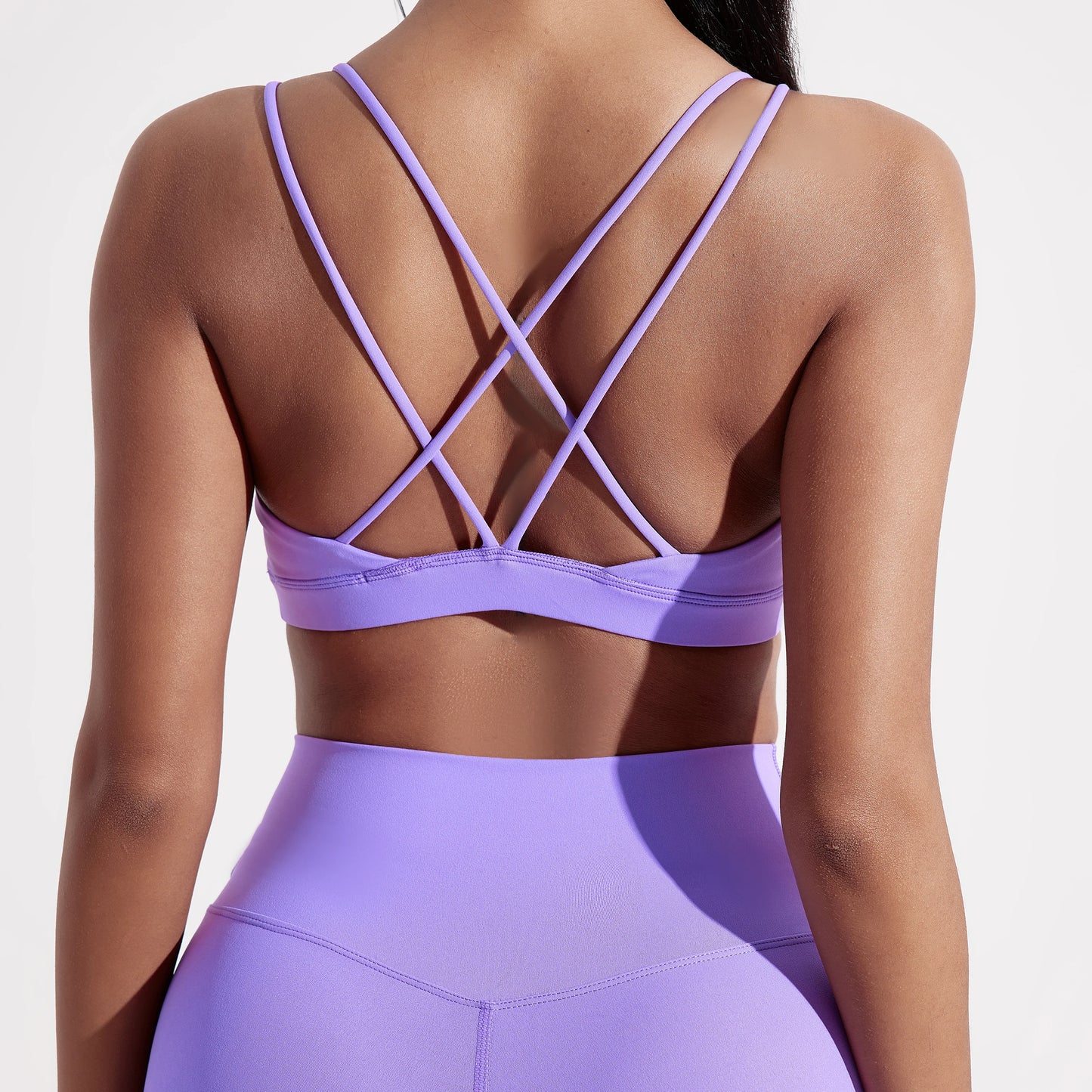Women's Strappy Cross-Back Sports Bra – Gym, Yoga & Training Top