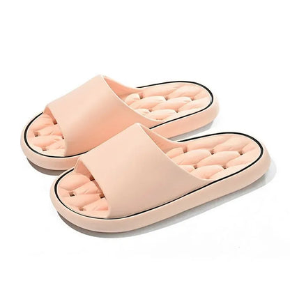 Bathroom House Slippers Leaking Quick-Drying Shower Slipper Light Weight Waterleaky Beach Flip Flops