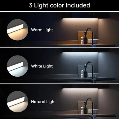 Led Motion Sensor Light Night Wireless Usb Under Cabinet Kitchen Bedroom Wardrobe Indoor Lighting