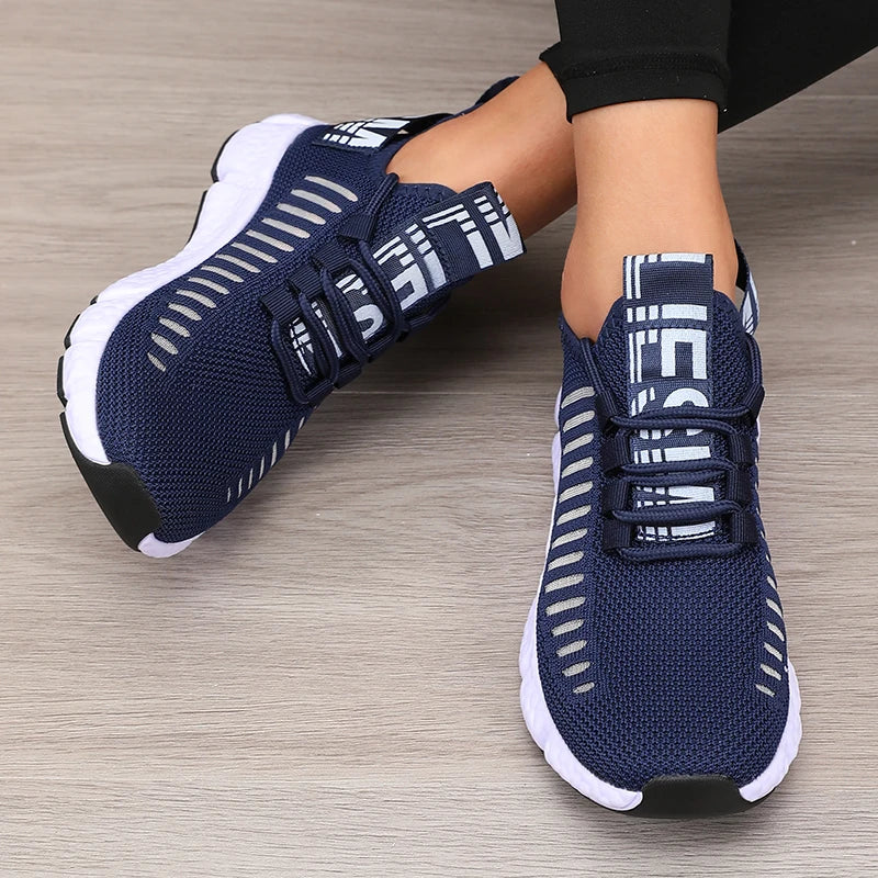 Women's Mesh Sneakers – Lightweight Breathable Athletic Walking Shoes