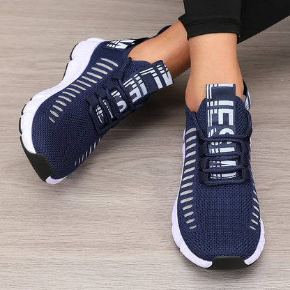 Women's Mesh Sneakers – Lightweight Breathable Athletic Walking Shoes