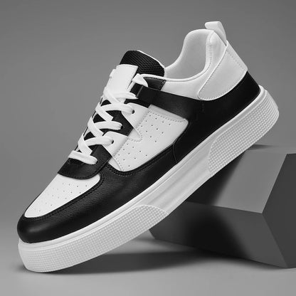 Men's Minimalist White Sneakers – Lightweight Casual Lace-Up