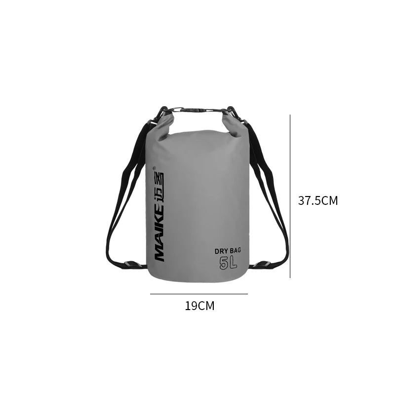 MAIKE Waterproof Dry Bag – 5L 10L 15L Roll-Top Sack