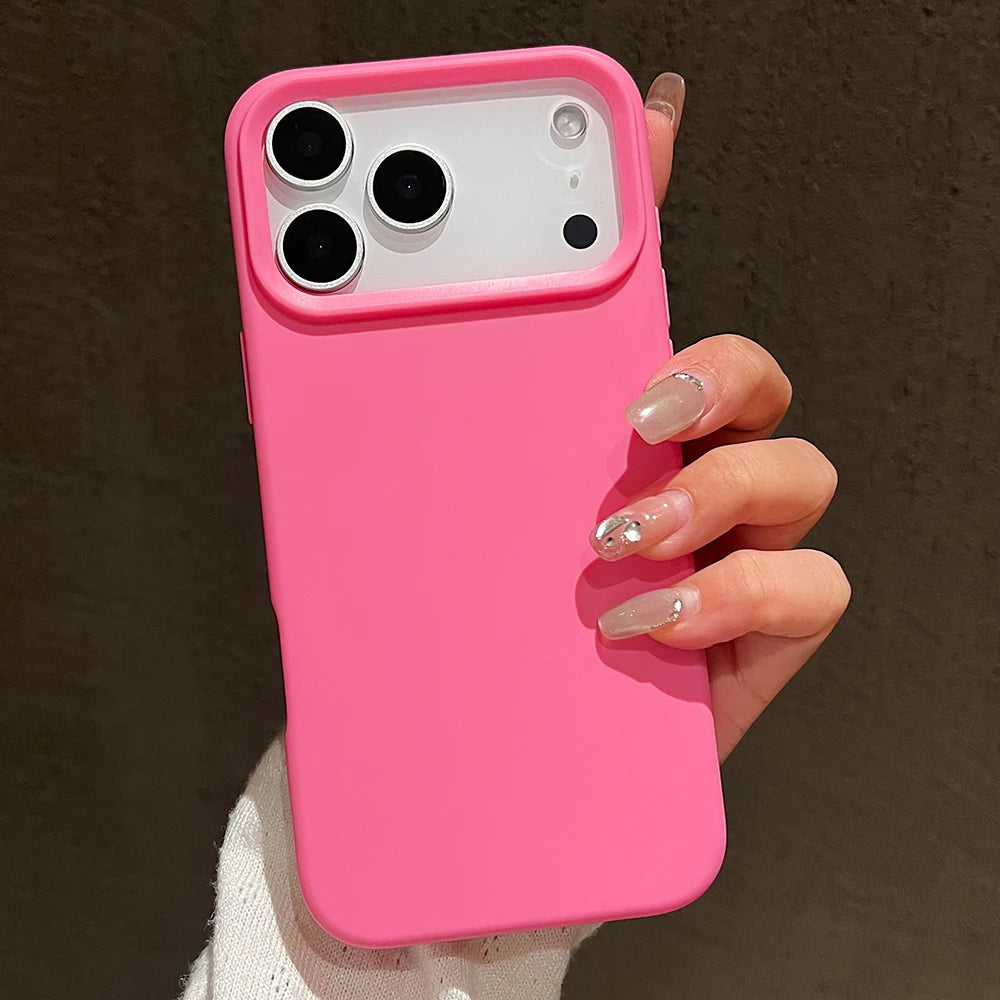 Candy Color Silicone Protective Phone Case Iphone 17 Pro Max Air Shockproof Matte Soft Tpu Bumper