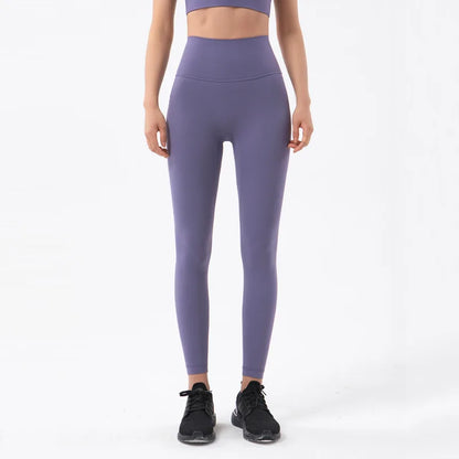 Women's Nylon Yoga Pants – Gym Leggings with Elastic Waist