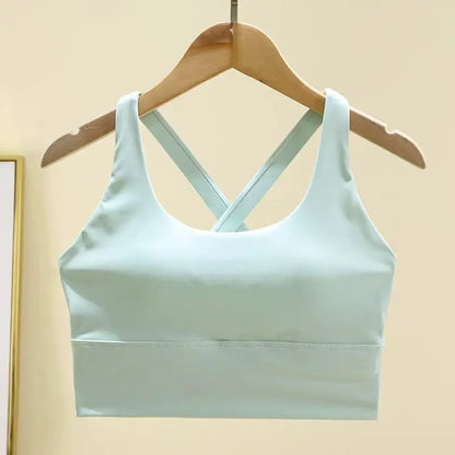 High-Impact Sports Bra with Fixed Removable Pads