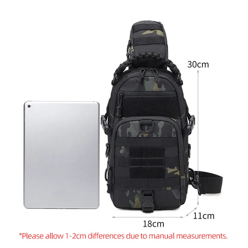 Tactical Chest Bag Men – Outdoor Sling Shoulder Pack for Hiking & Camping