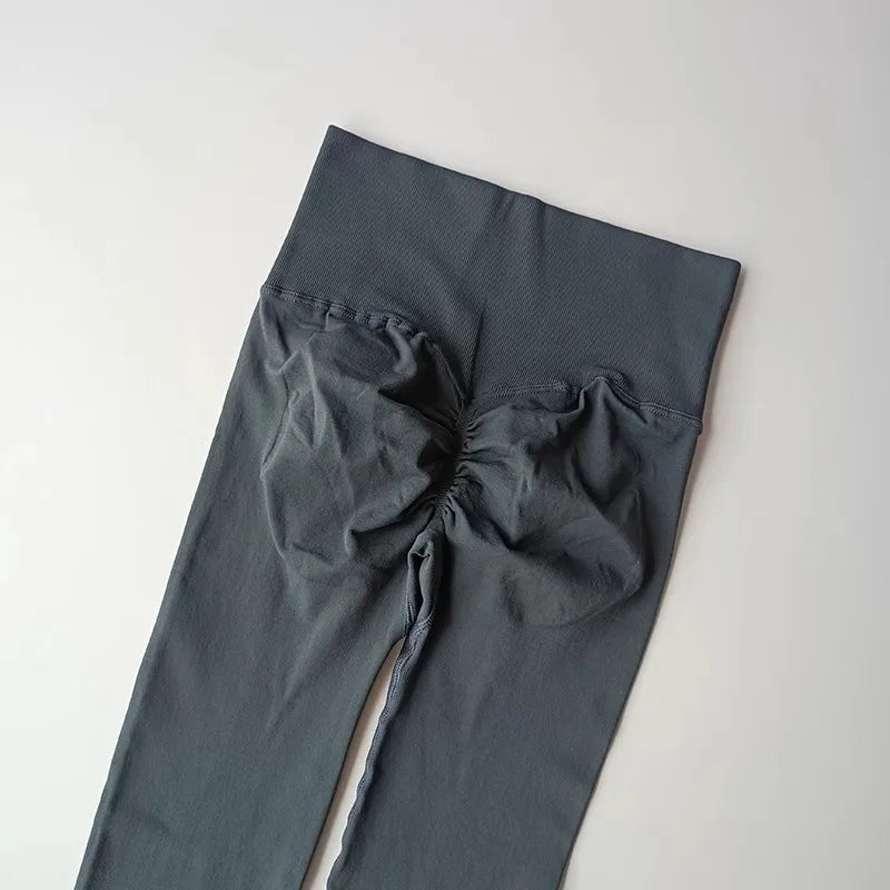 Seamless High-Waist Yoga Leggings – Scrunch Butt Lift Pants for Women