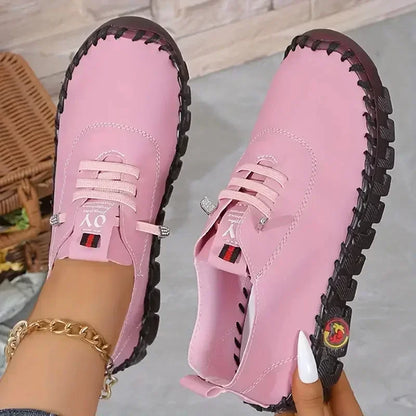Women's Slip-On Loafers – Soft Sole Retro Flat Shoes