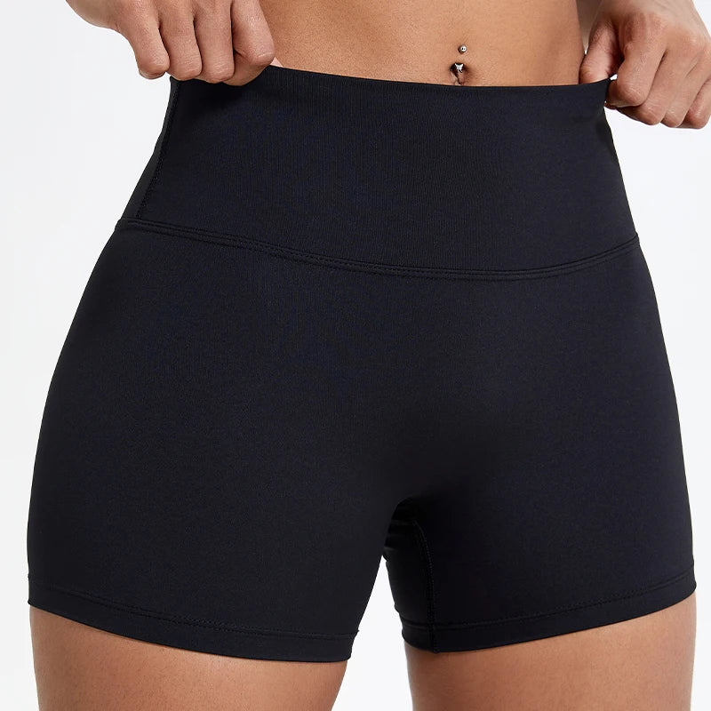 High-Waist Butt Lift Sports Shorts – Slim Fit Running & Cycling Shorts for Women
