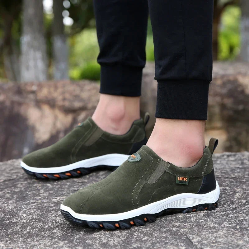 Men's Slip-On Hiking Shoes | Waterproof Anti-Slip Outdoor Sneakers