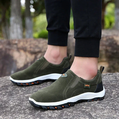 Men's Slip-On Hiking Shoes | Waterproof Anti-Slip Outdoor Sneakers