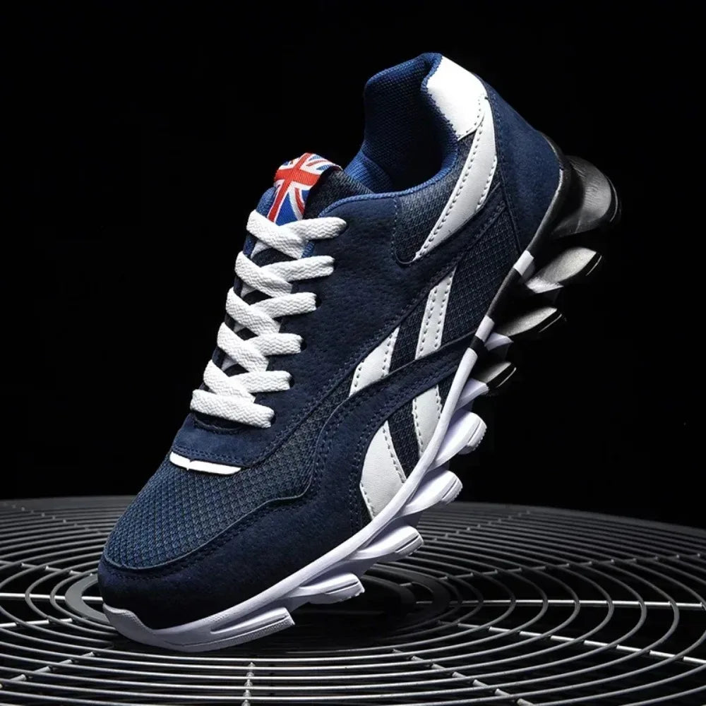 Men's Thick-Soled Fitness Sneakers – Cushioned Outdoor Running Shoes