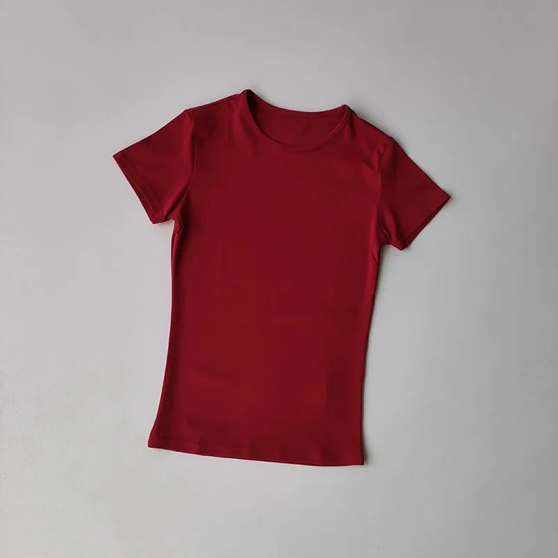 Women's Quick Dry Workout T-Shirt Slim Fit Yoga Top