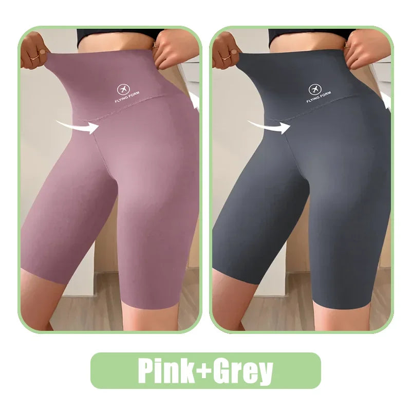 High Waist Biker Shorts for Women – Push Up Gym Cycling Yoga Leggings