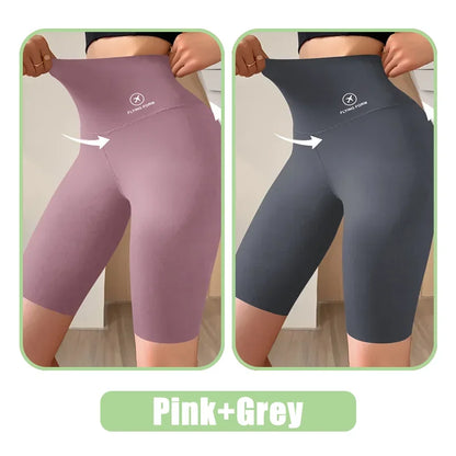 High Waist Biker Shorts for Women – Push Up Gym Cycling Yoga Leggings