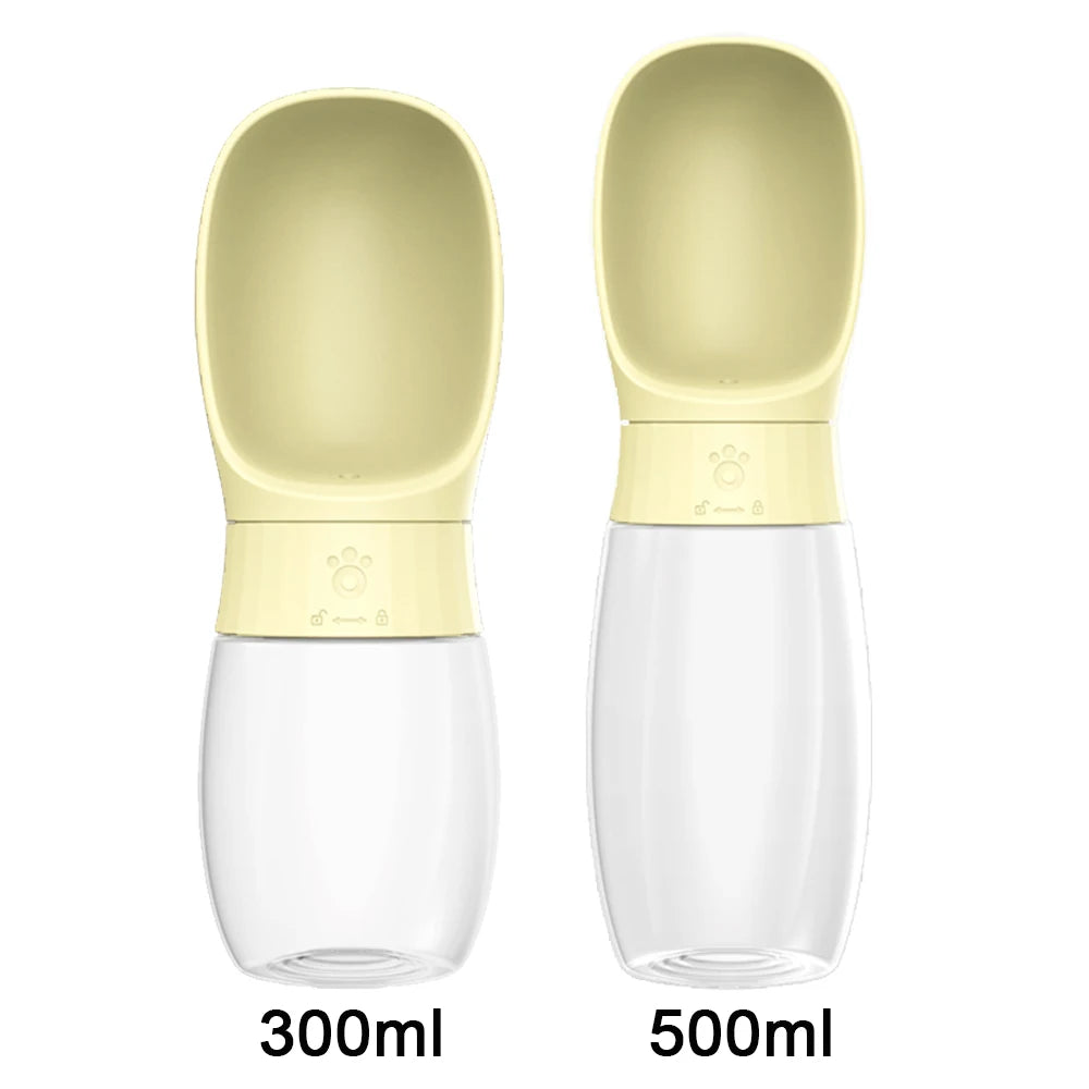 Portable Pet Water Bottle with Drinking Bowl for Dogs & Cats