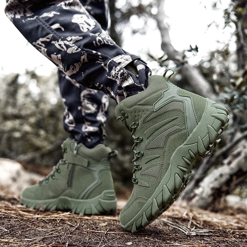 Men's Tactical Combat Boots – Outdoor Hiking & Training Shoes