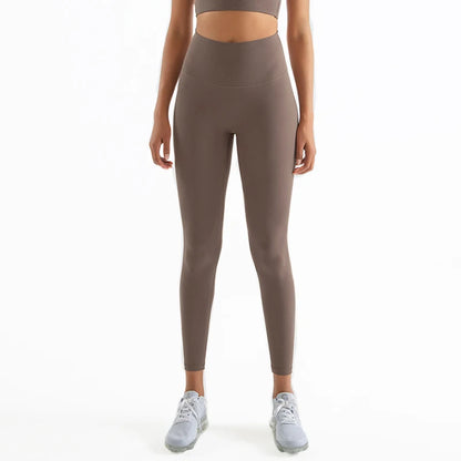 Women's Nylon Yoga Pants – Gym Leggings with Elastic Waist
