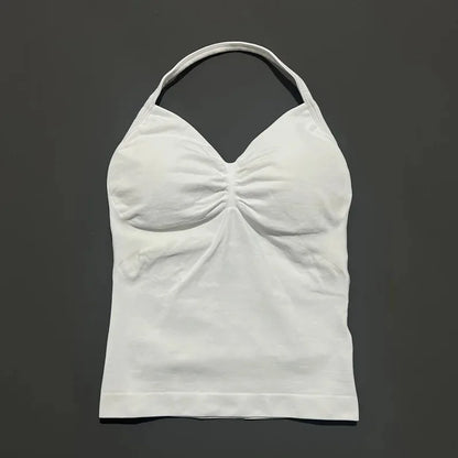 Women's Open Back Sports Bra – Breathable Yoga Top