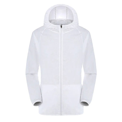 Waterproof Hiking Jacket for Men & Women – Quick Dry Outdoor Hooded Windbreaker