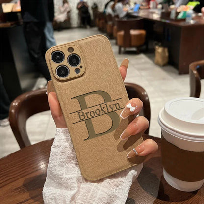 Personalized Customized Initials Name Case Iphone 17 16 15 14 13 12 11 Pro Max Plus Big Letter Laser