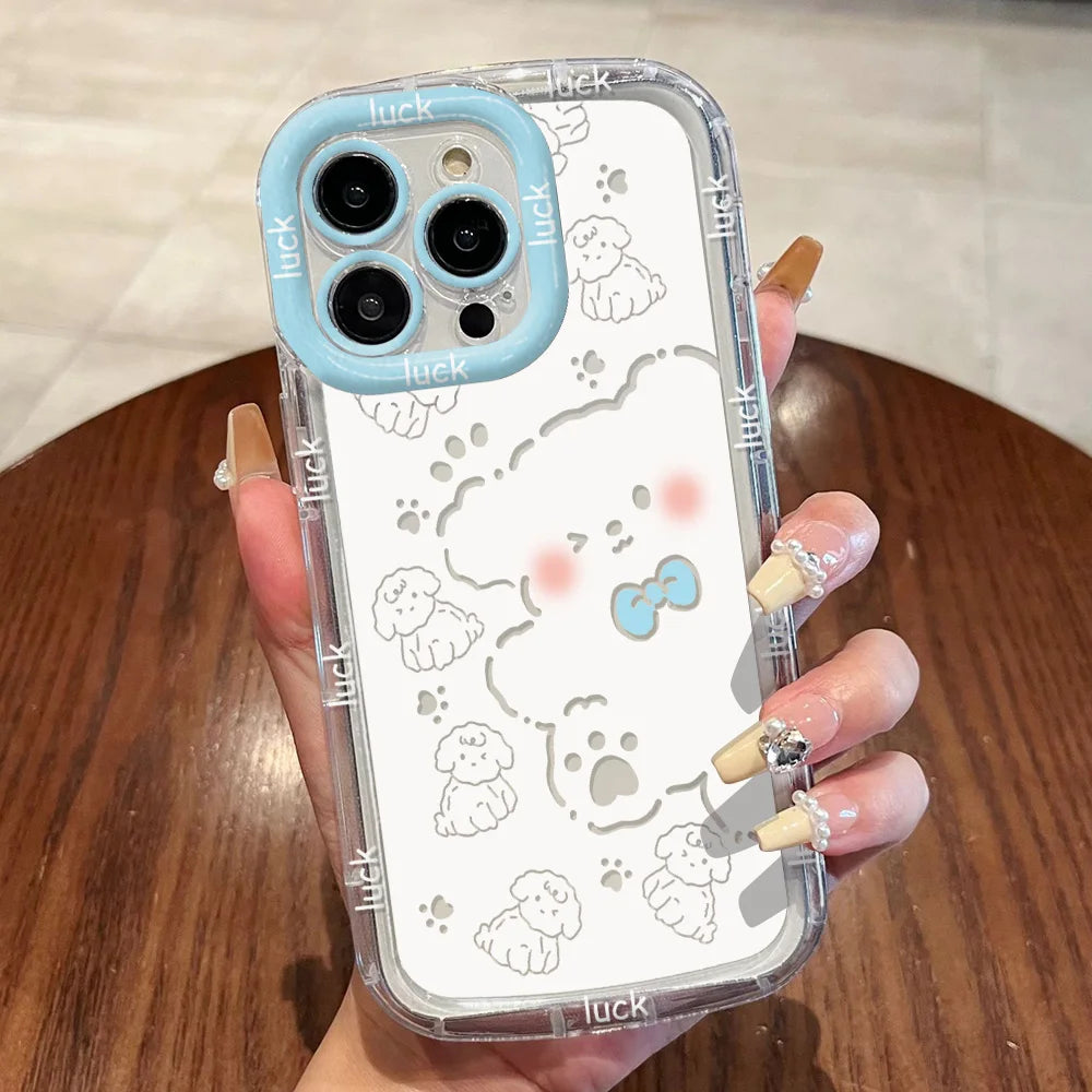 Cut Cat Aninal Phone Case Iphone 15 Funda 16 17 Pro Max 11 13 14 12 7 8 Plus Se 2020 Air 17promax
