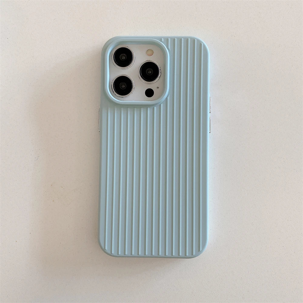 Color Tile Ribbed iPhone Case