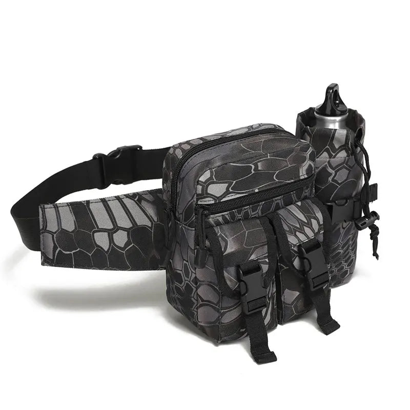 Tactical Waist Pack with Water Bottle Holder – Men's Outdoor Fanny Pack