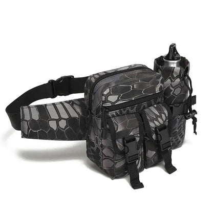 Tactical Waist Pack with Water Bottle Holder – Men's Outdoor Fanny Pack