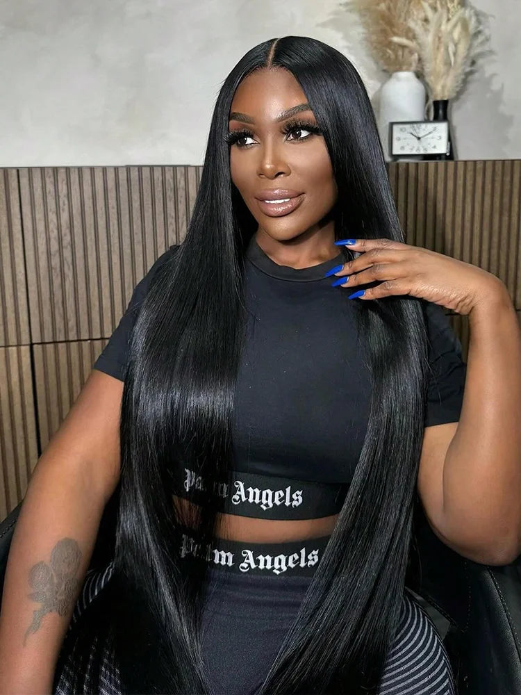 Brazilian Long Straight Hair 26 28 30 Inch 15a Human Bundles Bone Unprocessed Virgin 1