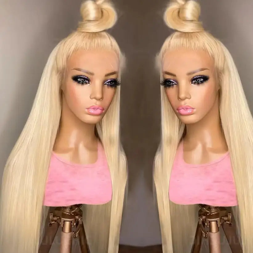 613 Blonde Straight HD Lace Front Wig – 13x4 & 13x6 Human Hair