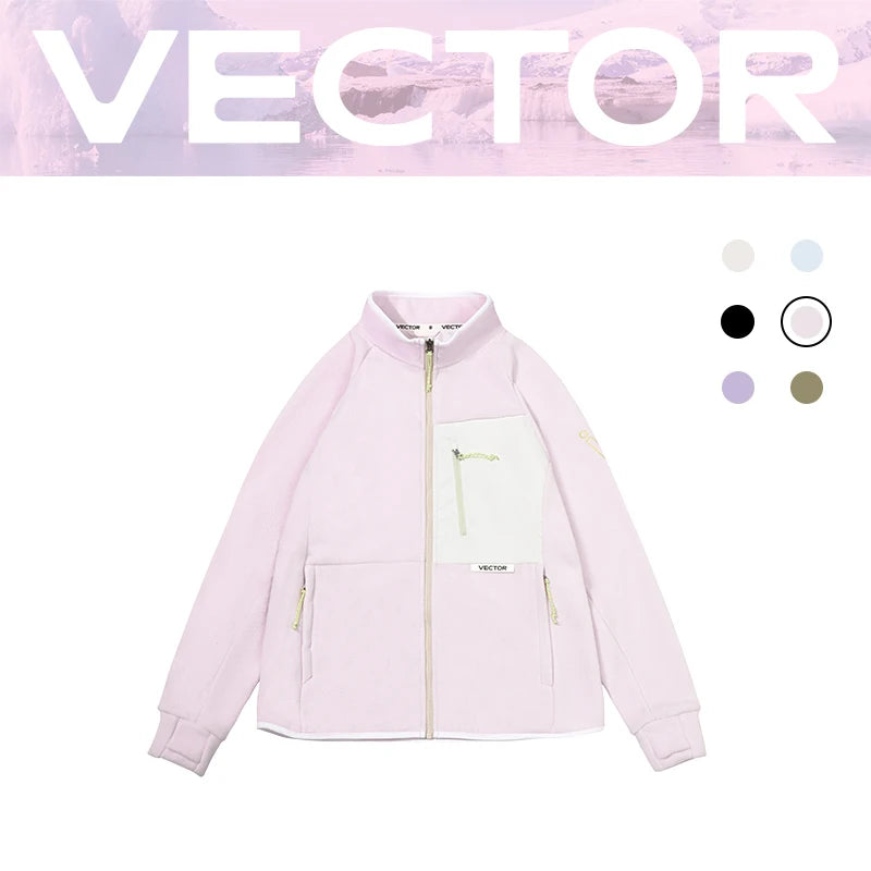 Vector Fleece Zip-Up Jacket – Contrast Color Block