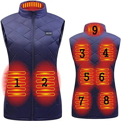 Women's USB Electric Heated Vest – Infrared Thermal Warming Jacket