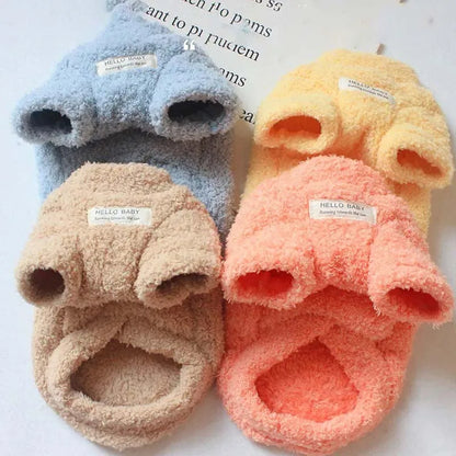 Fleece Dog Sweater – Warm Winter Coat for Small Dogs & Cats