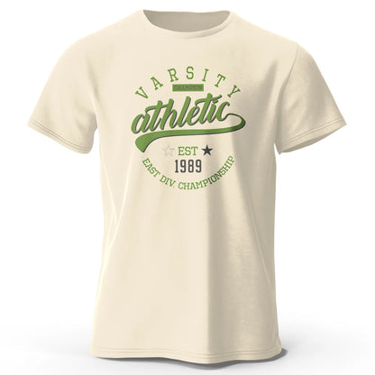Vintage Varsity Graphic T Shirt 100% Cotton Unisex Tee