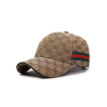 Monogram Print Baseball Cap – Adjustable Unisex Sun Hat