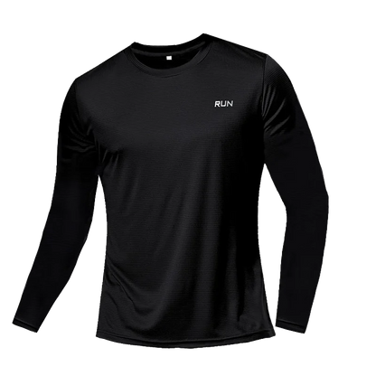 Men's Long Sleeve Quick-Dry Running Shirt for Gym & Sports