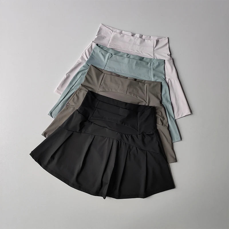 Women's Athletic Pleated Tennis Skirt – Quick Dry Sport Skort