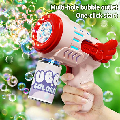 Automatic Bubble Gun Toy – Kids Outdoor Bubble Blower Machine