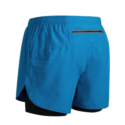 Men's Reflective Running Shorts – 2-in-1 Quick Dry Training Shorts