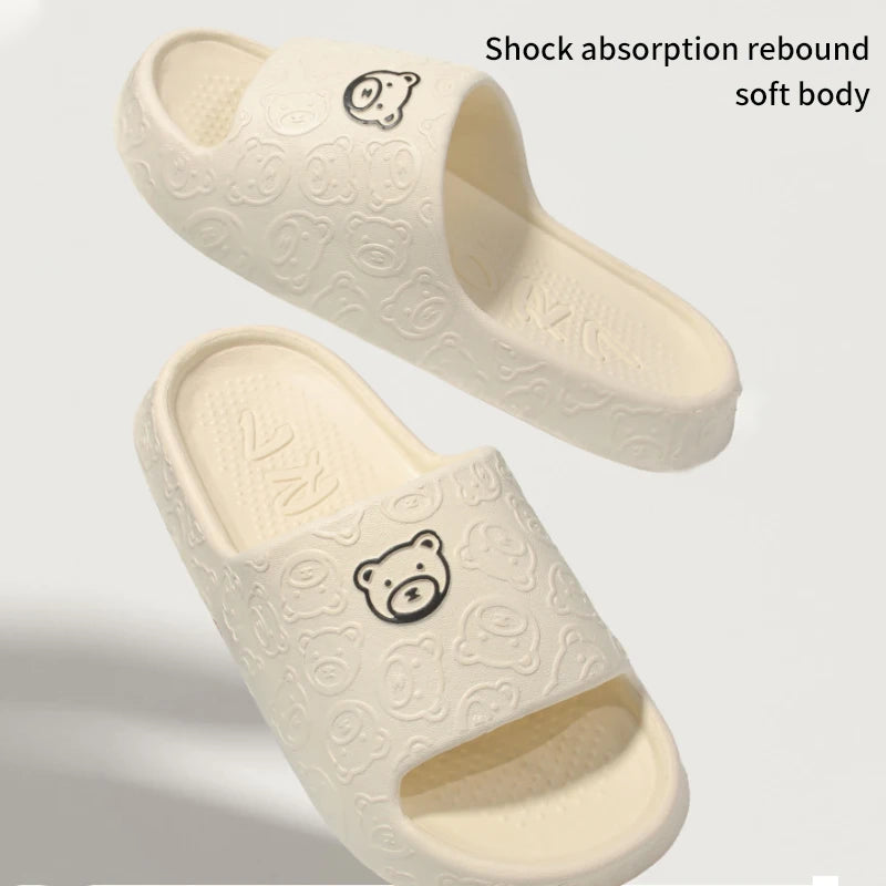 Non-Slip Slippers Female Outer Wear Bathroom Indoor Home Sandals Summer Eva