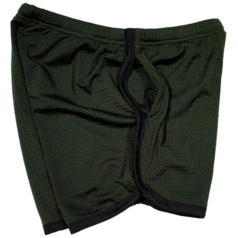 Men's Mesh Running Shorts Breathable Gym Fitness Short Pants