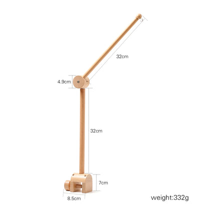 Baby Crib Music Box Mobile – Rotating Arm with Hanging Rattles
